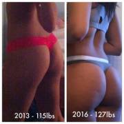 Three Years Of Hip Thrust And Glute Bridge Exercises [X-Post From /R/Progresspics]