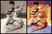 Old School Pinup Art.