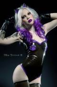 Purple Shiny Cat Girl