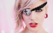 Cross Studded Eye-Patch