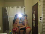 Hotel Mirror Selfie With Friends