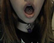 Lucious Lips With Bonus Collar And Peircing