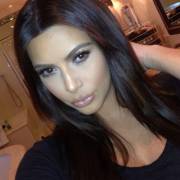 Kim Kardashian Duck Facing For Instagram