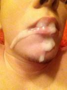 Cum On Own Lips...done. [Proof]