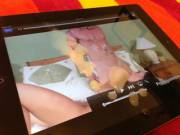 [Proof] Cum On Ipad While Playing Porn