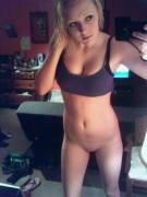 Bottomless In Her Room