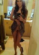 Bottomless Selfie In The Bathroom