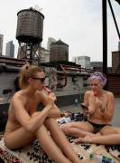 The Outdoor Co-Ed Topless Pulp Fiction Appreciation Society.