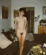 Vintage Babe In Her Living Room