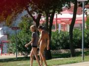 Out For A Stroll With Her Friend