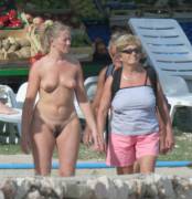 Casually Naked With Her Parents