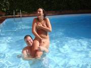 Lifted Up Out Of The Pool