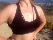 Taking A Hike With My Friend And She Had An Interesting Way To Use Her Pack...