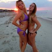 Sunset On The Beach.