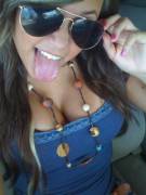 Tongue And Cleavage (Direct Link)