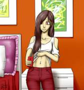 Her New Belly Jewel By Blooberboy