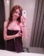 Happy Towel-Wrapped Red Head (X-Post /R/Gonewild)