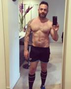 Took A Post-Gym Progress Pic Before The Holidays, Fresh Beard Trim And Haircut