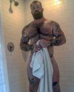 Muscular, Hairy And Tattooed (X-Post /R/Insanelyhairymen)