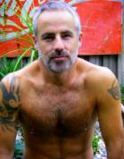 Another Inked, Pierced, Bearded Silver Fox