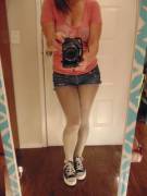 Love These Short Shorts With Tights! :)