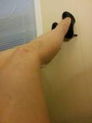 Someone Suggested I Share These Here. Nude Hose, Patterned Tights, Gusset Close-Up.