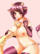 [Anime] Cowgirl Milked By Hand Into A Bottle