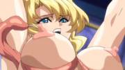 Tentacles Sting Blonde, Turn Tits Into Udders