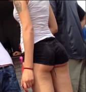 Skull Tattoo And Black Shorts