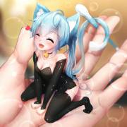 Clean Your Q-T Neko's Behind The Ears With Q-Tips