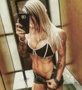 Sky Kinz In Jean Shorts