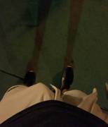 Took A Walk Last Night And Went Commando In My Gym Shorts