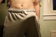 Bulging Grey Trackies ;)