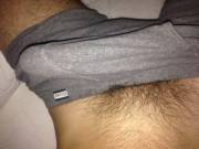 Lounging Alone With My Bulge Today