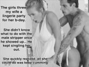 Wife's Bday Lingerie Party &Amp;Amp;Amp; The Male Stripper
