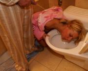 Toilet Bowl Face Pee