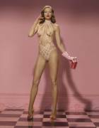 Flesh-Colored Strapping With Choker Collar