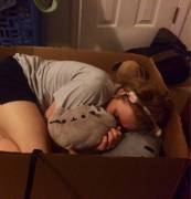 My Babygirl In Her Little Kitty Box.