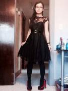 Dressed Super Cute For Daddy In My First Pair Of Heels!