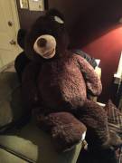 Daddy Bought Me A Giant Teddy To Snuggle When He's Not Home And I'm Feeling Anxious ...