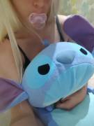 First Post Here. Here's My New Stuffie Stitch And Paci That My Cv Gave For Good Behaviour ...