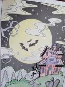 Look At The Pretty Halloween Picture I Did!!!!