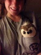 Stephen And I Hanging Out In Daddy's Clothes While He's At Work.