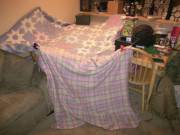 Daddy And Me Built Our First Blanket Fort!