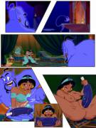 Princess Jasmine Is Bored; The Genie Helps Her Out (Mrdickcumz)