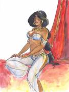 Princess Jasmine Al-Hamed Of Agrabah (Nudenerdfanart)