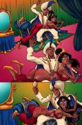 Aladdin Gives Jasmine A Spanking (Tijuanabiblescholar)