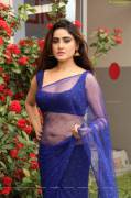 Sony Charista - Spicy Blue Saree [Pic]