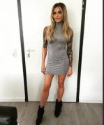 A Tight Dress And Tattoos