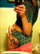 Girl Gets Ass Drawn On